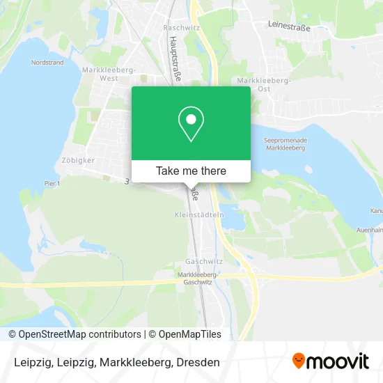 Карта Leipzig, Leipzig, Markkleeberg
