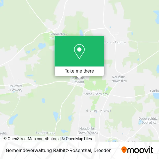 Карта Gemeindeverwaltung Ralbitz-Rosenthal
