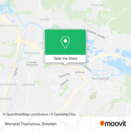 Карта Werratal Tourismus