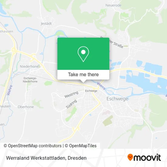 Карта Werraland Werkstattladen