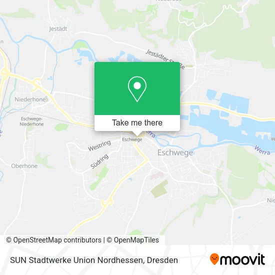 Карта SUN Stadtwerke Union Nordhessen