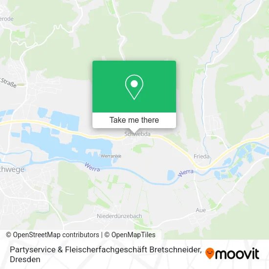 Карта Partyservice & Fleischerfachgeschäft Bretschneider