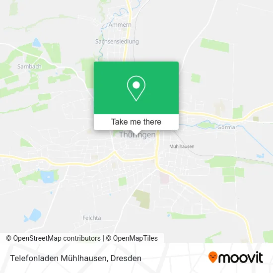 Карта Telefonladen Mühlhausen