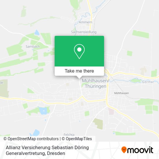 Карта Allianz Versicherung Sebastian Döring Generalvertretung