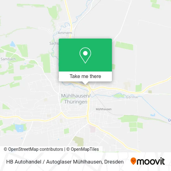 Карта HB Autohandel / Autoglaser Mühlhausen