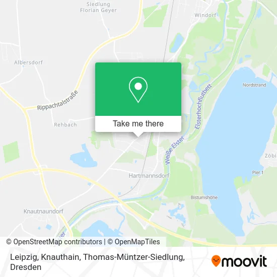 Карта Leipzig, Knauthain, Thomas-Müntzer-Siedlung