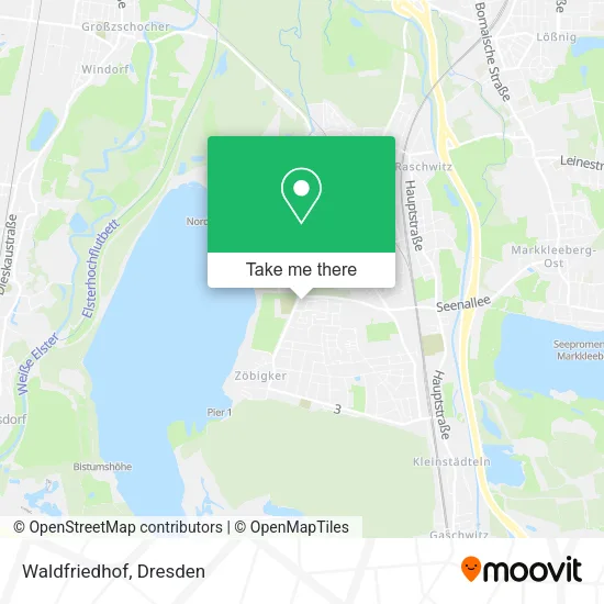 Waldfriedhof map