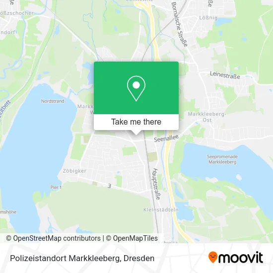 Карта Polizeistandort Markkleeberg