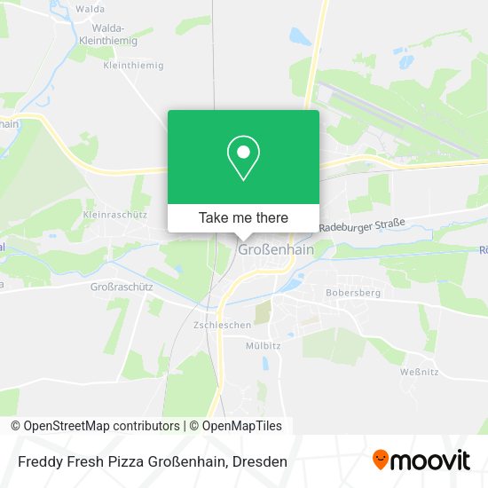 Карта Freddy Fresh Pizza Großenhain