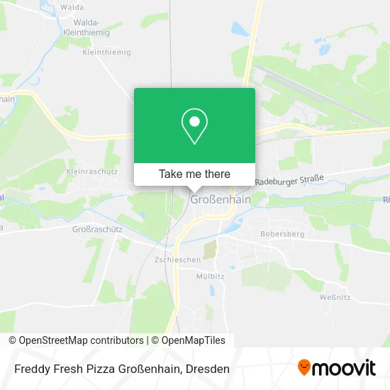 Карта Freddy Fresh Pizza Großenhain