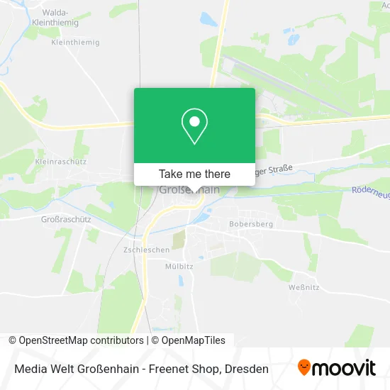 Карта Media Welt Großenhain - Freenet Shop