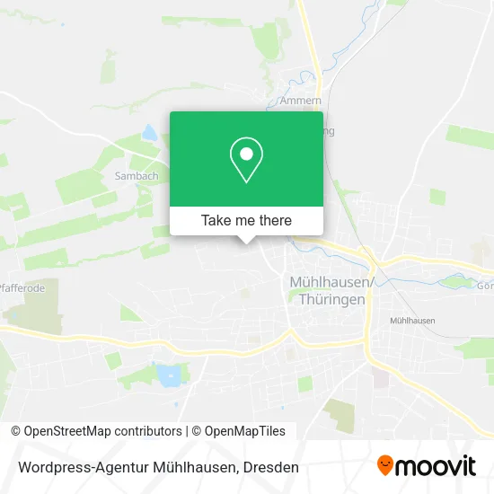Карта Wordpress-Agentur Mühlhausen