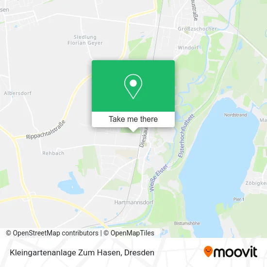Карта Kleingartenanlage Zum Hasen