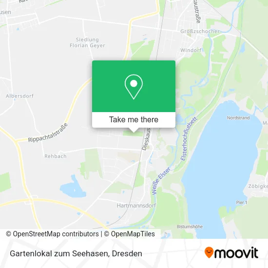 Карта Gartenlokal zum Seehasen