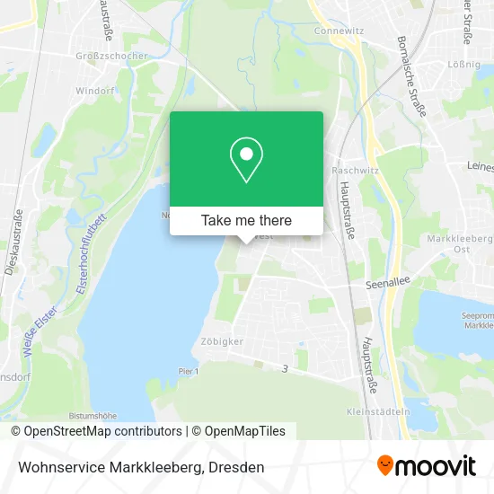 Карта Wohnservice Markkleeberg