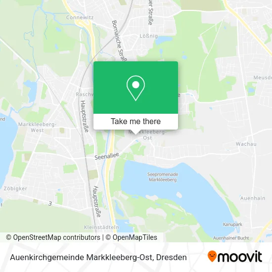Карта Auenkirchgemeinde Markkleeberg-Ost