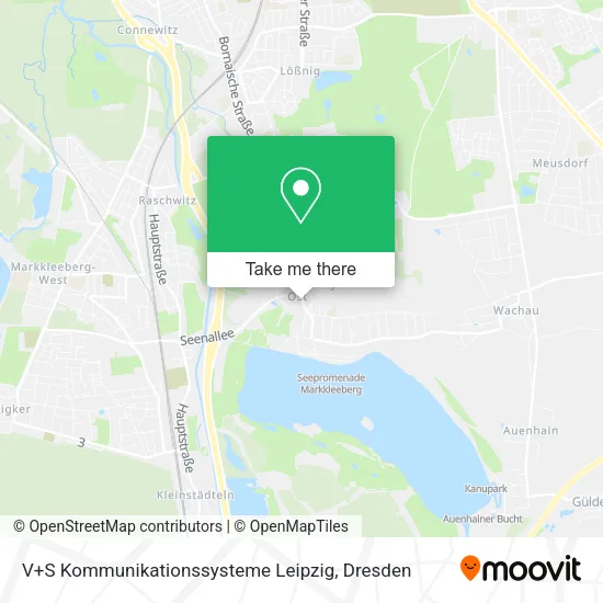 Карта V+S Kommunikationssysteme Leipzig