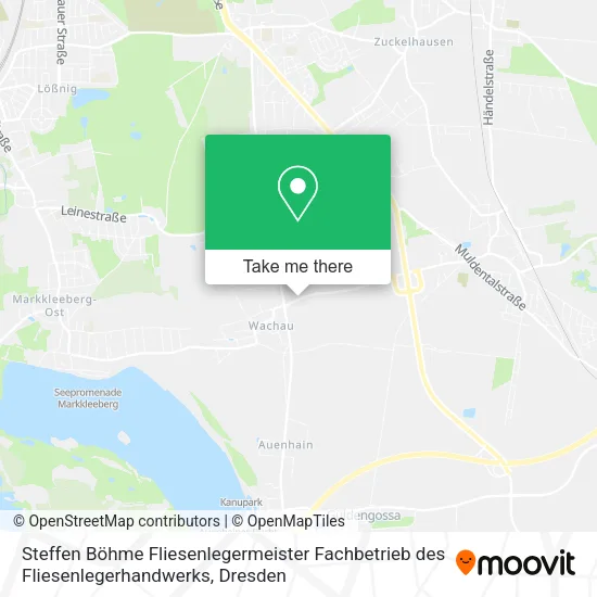 Карта Steffen Böhme Fliesenlegermeister Fachbetrieb des Fliesenlegerhandwerks