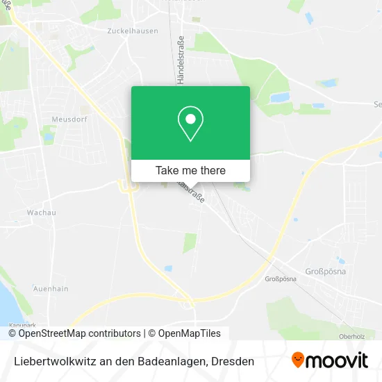 Карта Liebertwolkwitz an den Badeanlagen