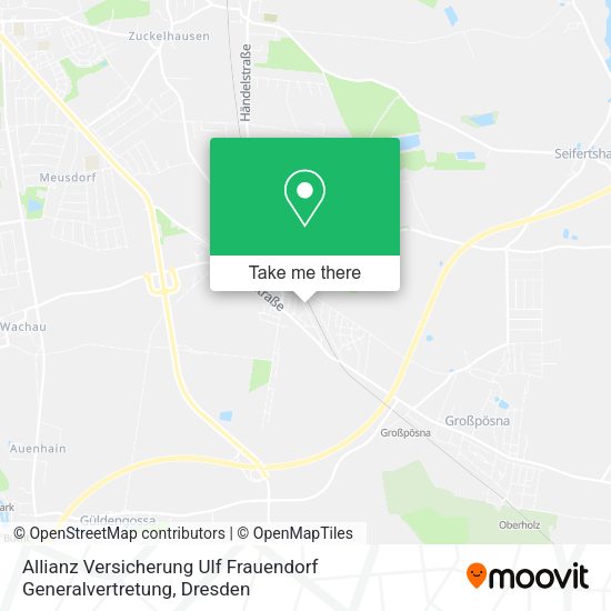 Карта Allianz Versicherung Ulf Frauendorf Generalvertretung