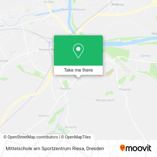 Карта Mittelschule am Sportzentrum Riesa