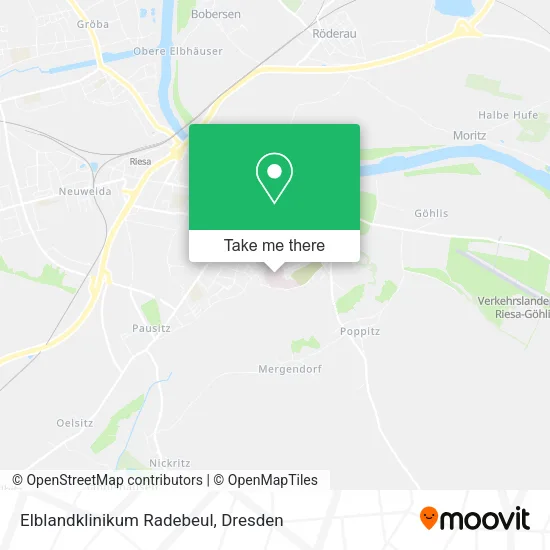 Карта Elblandklinikum Radebeul