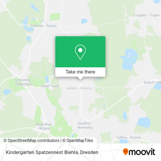 Карта Kindergarten Spatzennest Biehla
