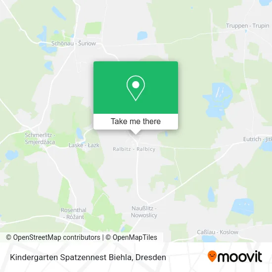 Карта Kindergarten Spatzennest Biehla