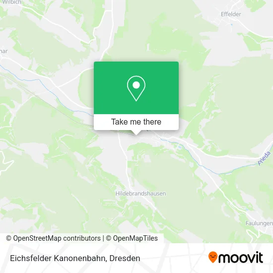 Карта Eichsfelder Kanonenbahn