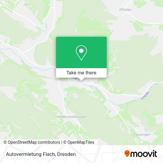 Карта Autovermietung Flach