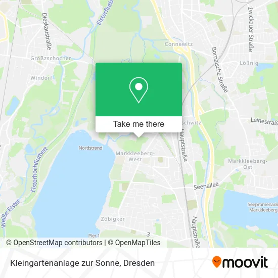 Карта Kleingartenanlage zur Sonne