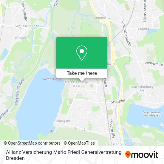 Карта Allianz Versicherung Mario Friedl Generalvertretung