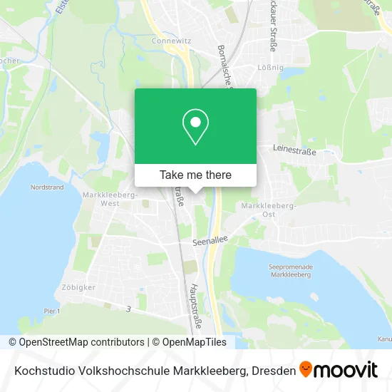 Карта Kochstudio Volkshochschule Markkleeberg