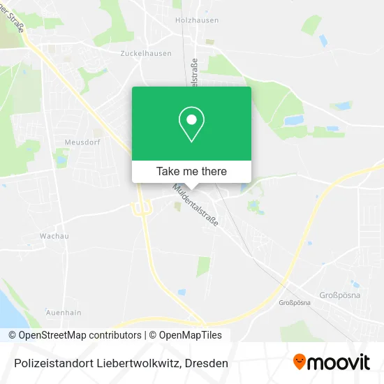 Карта Polizeistandort Liebertwolkwitz