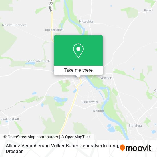 Карта Allianz Versicherung Volker Bauer Generalvertretung