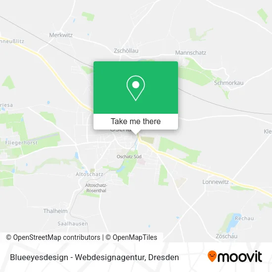 Карта Blueeyesdesign - Webdesignagentur