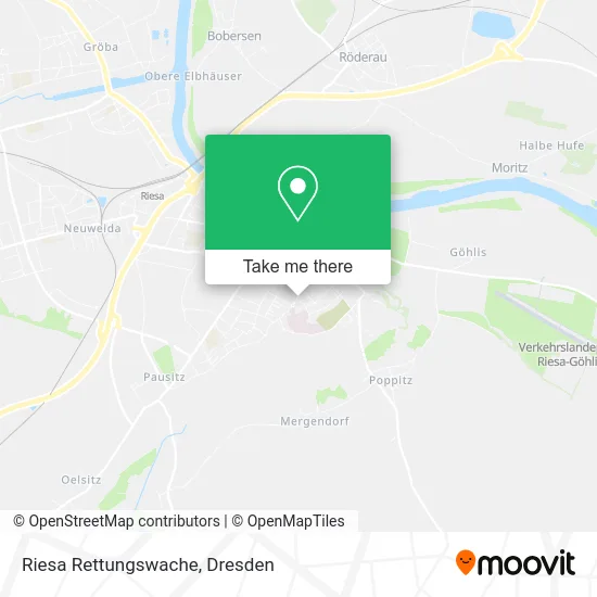 Riesa Rettungswache map