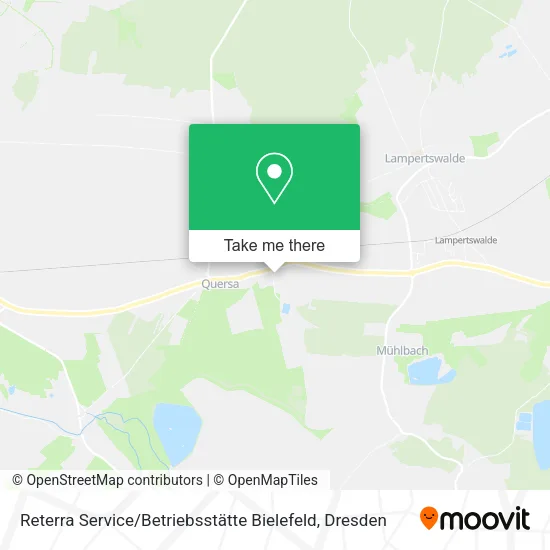 Карта Reterra Service / Betriebsstätte Bielefeld