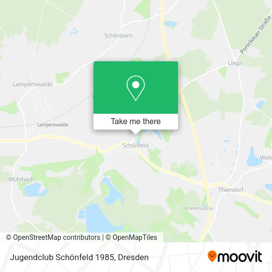Jugendclub Schönfeld 1985 map