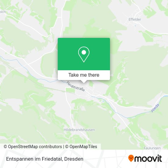 Карта Entspannen im Friedatal
