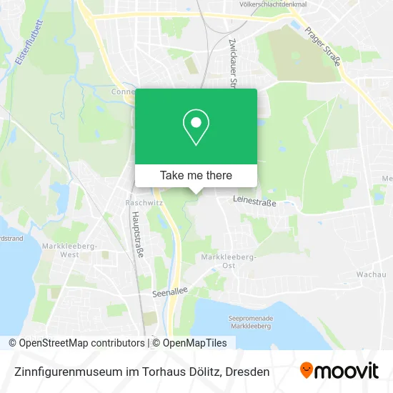 Карта Zinnfigurenmuseum im Torhaus Dölitz