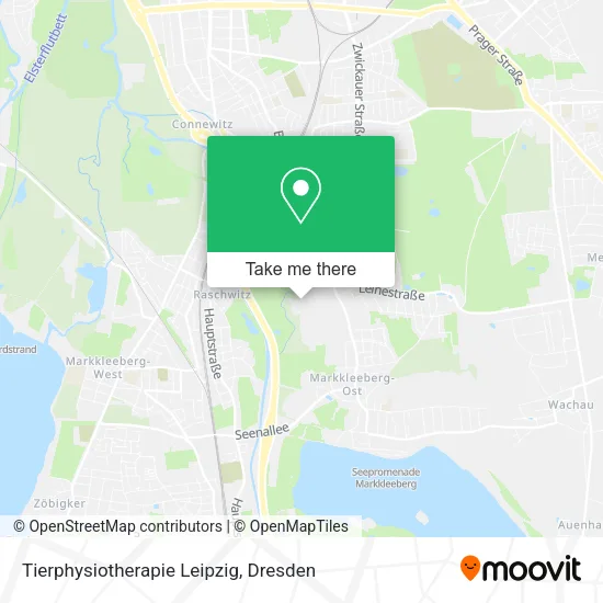 Карта Tierphysiotherapie Leipzig
