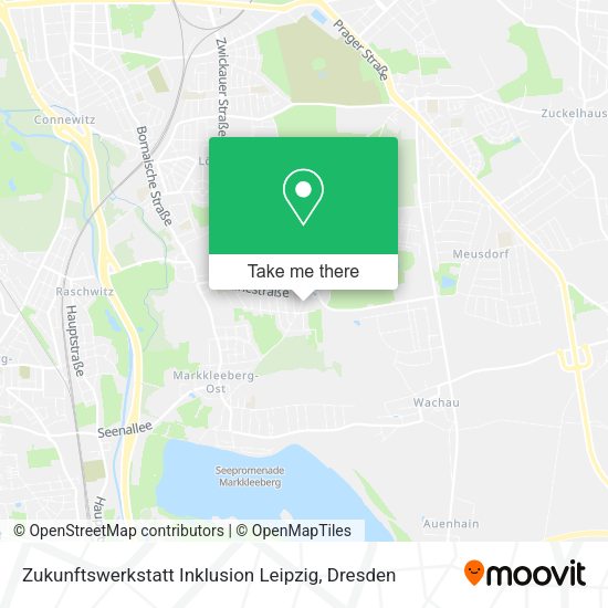 Карта Zukunftswerkstatt Inklusion Leipzig