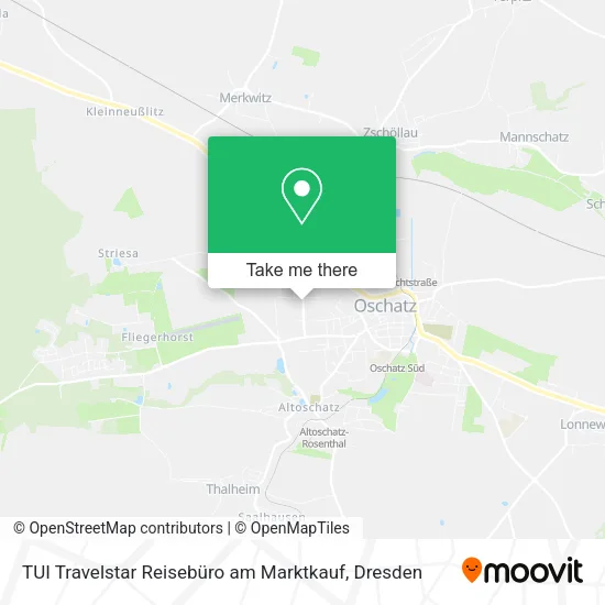 Карта TUI Travelstar Reisebüro am Marktkauf