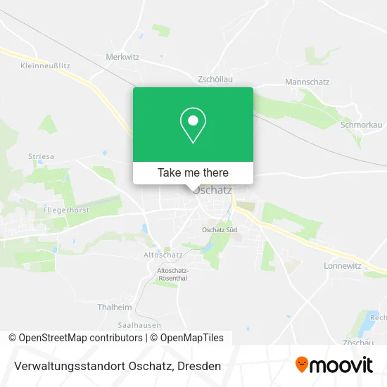 Карта Verwaltungsstandort Oschatz