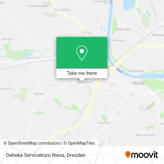 Карта Debeka Servicebüro Riesa