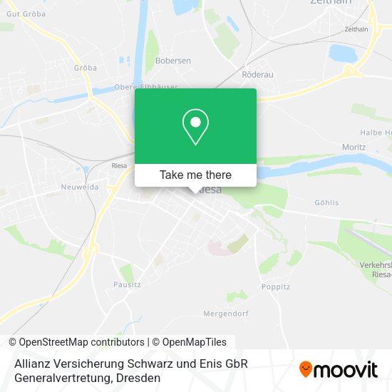 Карта Allianz Versicherung Schwarz und Enis GbR Generalvertretung