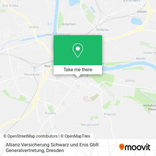 Карта Allianz Versicherung Schwarz und Enis GbR Generalvertretung