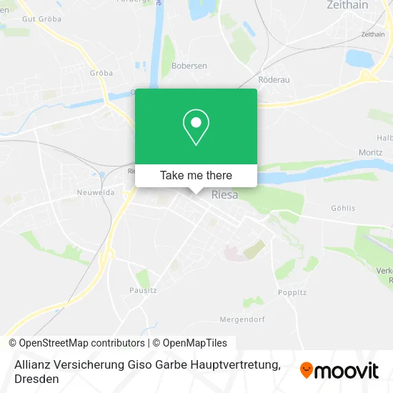 Карта Allianz Versicherung Giso Garbe Hauptvertretung