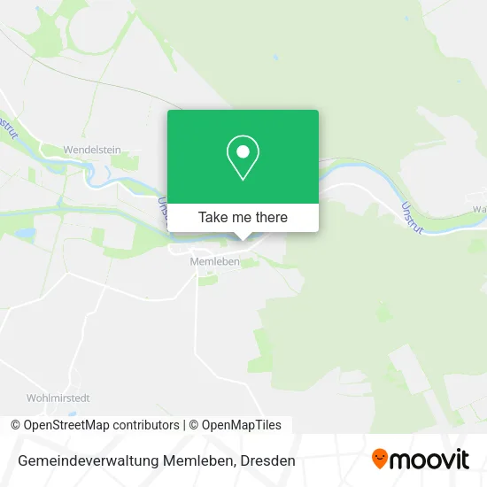 Карта Gemeindeverwaltung Memleben